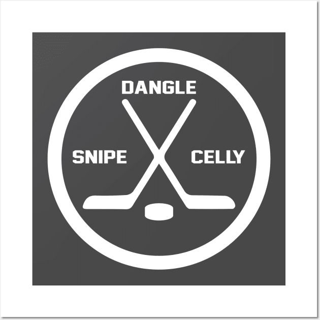 Dangle Snipe Celly Hockey Wall Art by Bobtees